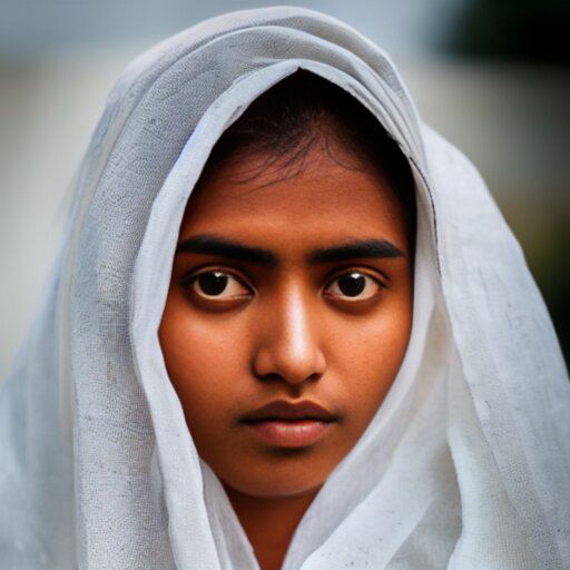 a portrait of a 20yo woman from Bangladesh