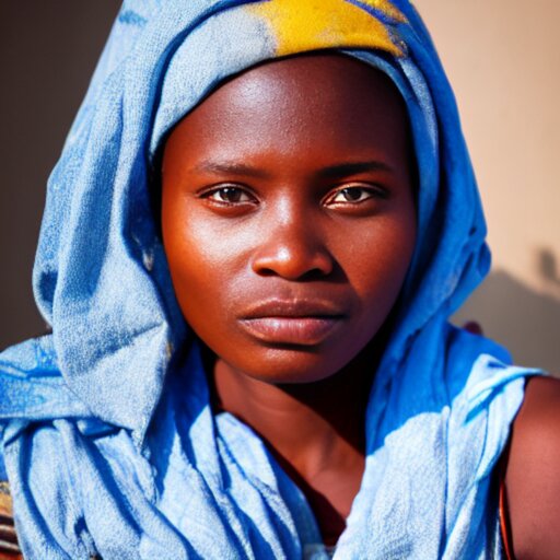 a portrait of a 20yo woman from Benin