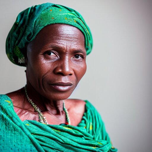 a portrait of a 22yo woman from Benin