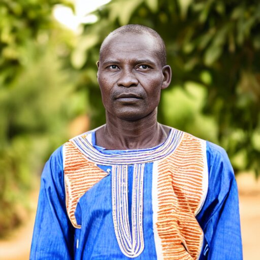 a portrait of a 21yo man from Benin