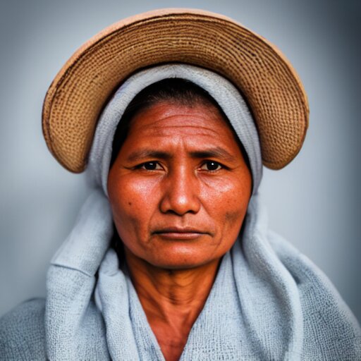 a portrait of a 21yo woman from Bolivia