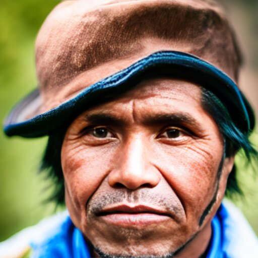 a portrait of a 21yo man from Bolivia