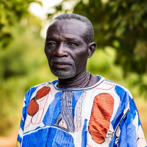 a portrait of a 22yo man from Central African Rep