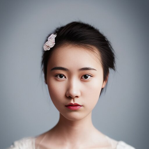 a portrait of a 20yo woman from China