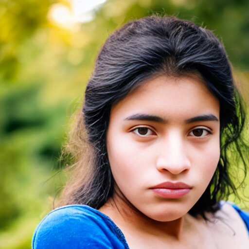 a portrait of a 20yo woman from Colombia