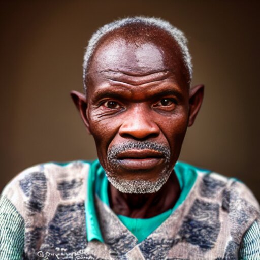 a portrait of a 22yo man from Congo