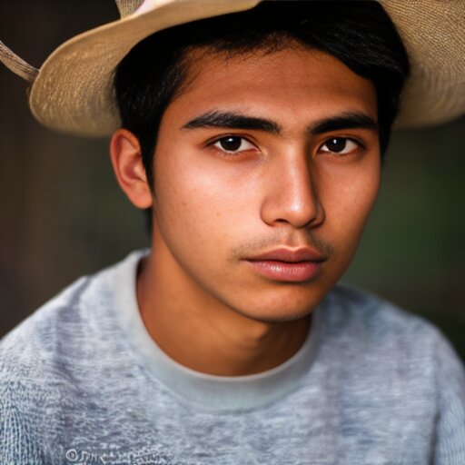 a portrait of a 20yo man from Ecuador