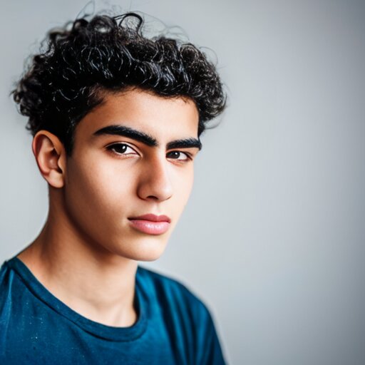 a portrait of a 20yo man from Egypt