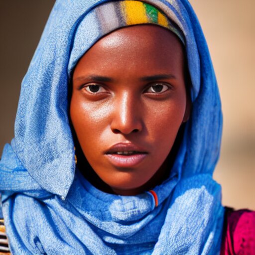 a portrait of a 20yo woman from Ethiopia