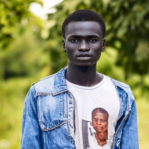 a portrait of a 20yo man from Ghana