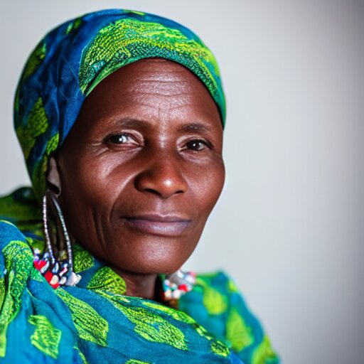 a portrait of a 22yo woman from Guinea