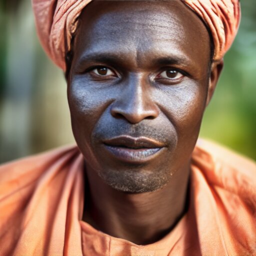 a portrait of a 21yo man from Liberia