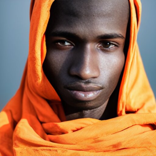 a portrait of a 20yo man from Mali